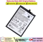Motorola Moto G60 Original Battery Price In Pakistan