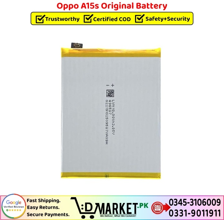 Oppo A15s Original Battery Price In Pakistan