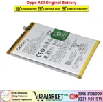 Oppo A32 Original Battery Price In Pakistan