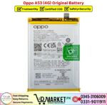 Oppo A53 4G Original Battery Price In Pakistan