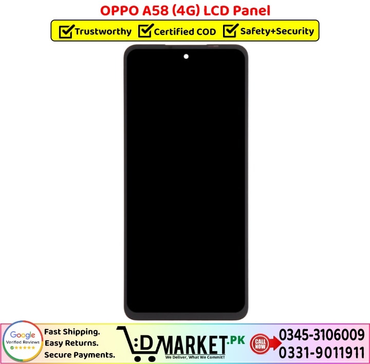 Oppo A58 4G LCD Panel Price In Pakistan