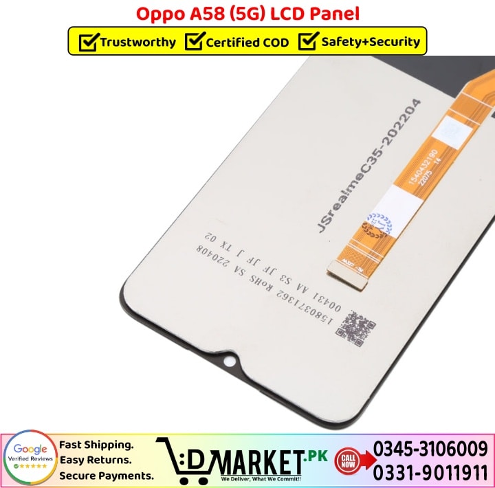 Oppo A58 5G LCD Panel Price In Pakistan