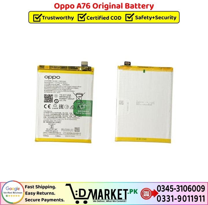 Oppo A76 Original Battery Price In Pakistan 1 1