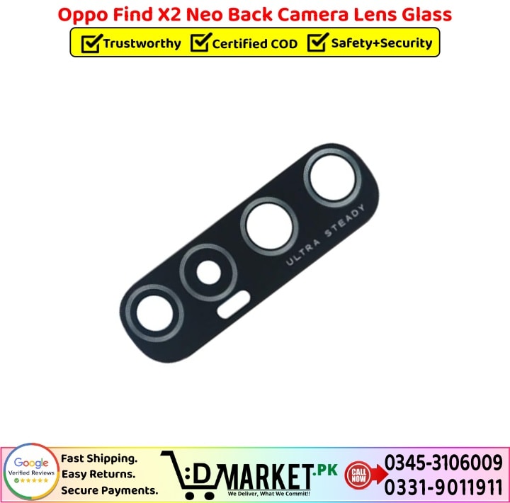 Oppo Find X2 Neo Back Camera Lens Glass Price In Pakistan