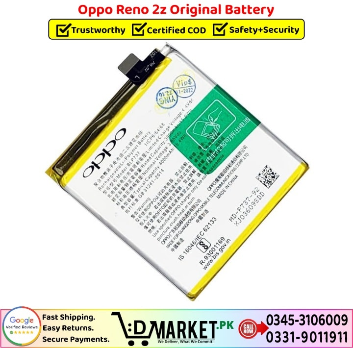 Oppo Reno 2z Original Battery Price In Pakistan