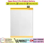 Oppo Reno 3 Pro Original Battery Price In Pakistan