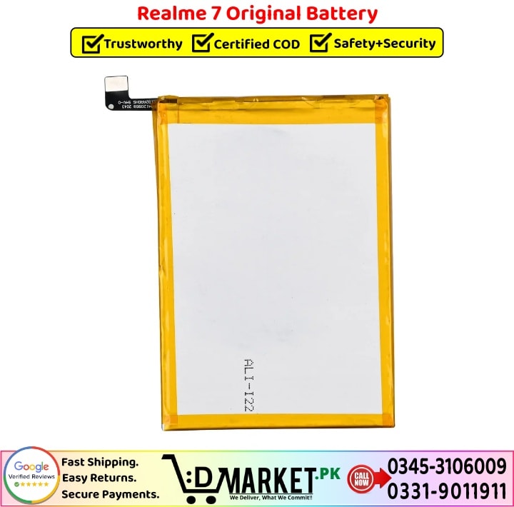 Realme 7 Original Battery Price In Pakistan