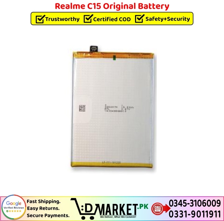 Realme C15 Original Battery Price In Pakistan