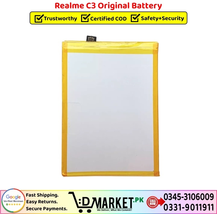Realme C3 Original Battery Price In Pakistan