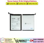 Tecno Camon 15 Air Original Battery Price In Pakistan