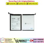 Tecno Pop 4 Air Original Battery Price In Pakistan