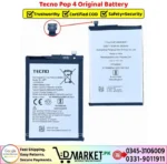 Tecno Pop 4 Original Battery Price In Pakistan