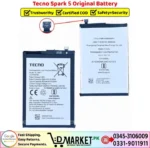 Tecno Spark 5 Original Battery Price In Pakistan