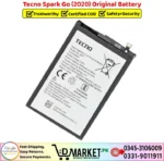 Tecno Spark Go 2020 Original Battery Price In Pakistan