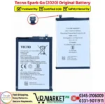 Tecno Spark Go 2020 Original Battery Price In Pakistan