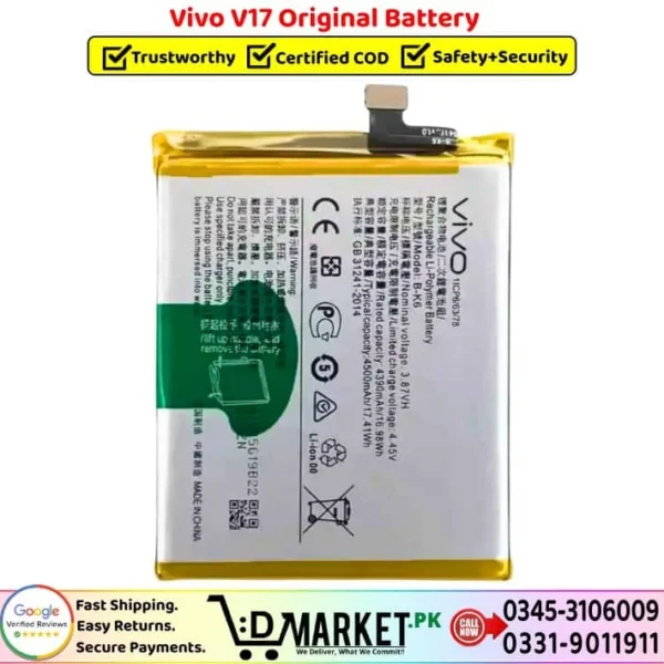 Vivo V17 Original Battery Price In Pakistan
