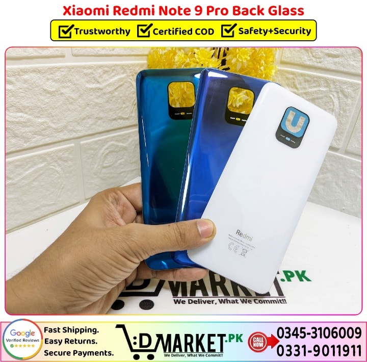 Xiaomi Redmi Note 9 Pro Back Glass Price In Pakistan