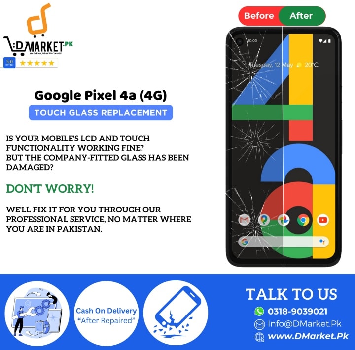 Google Pixel 4a (4G) Touch Glass Repair Cost