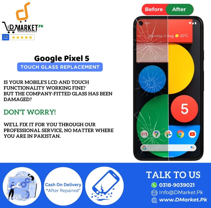 Google Pixel 5 Touch Glass Repair Cost