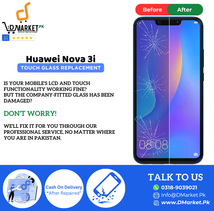 Huawei Nova 3i Touch Glass Repair Cost