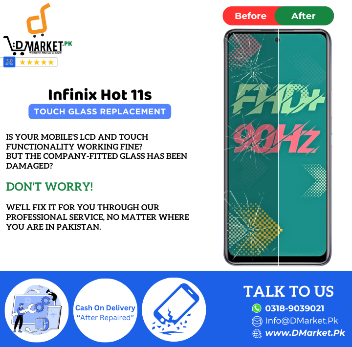 Infinix Hot 11s Touch Glass Repair Cost