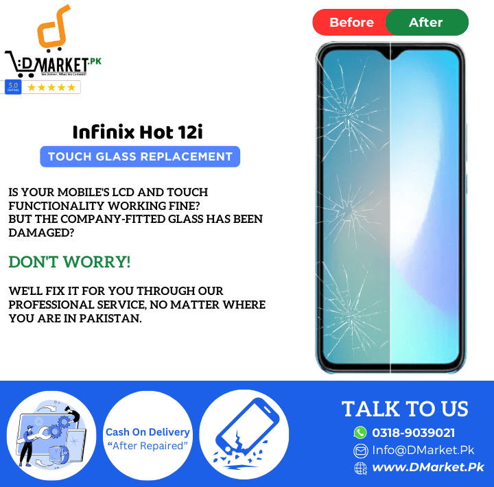 Infinix Hot 12i Touch Glass Repair Cost