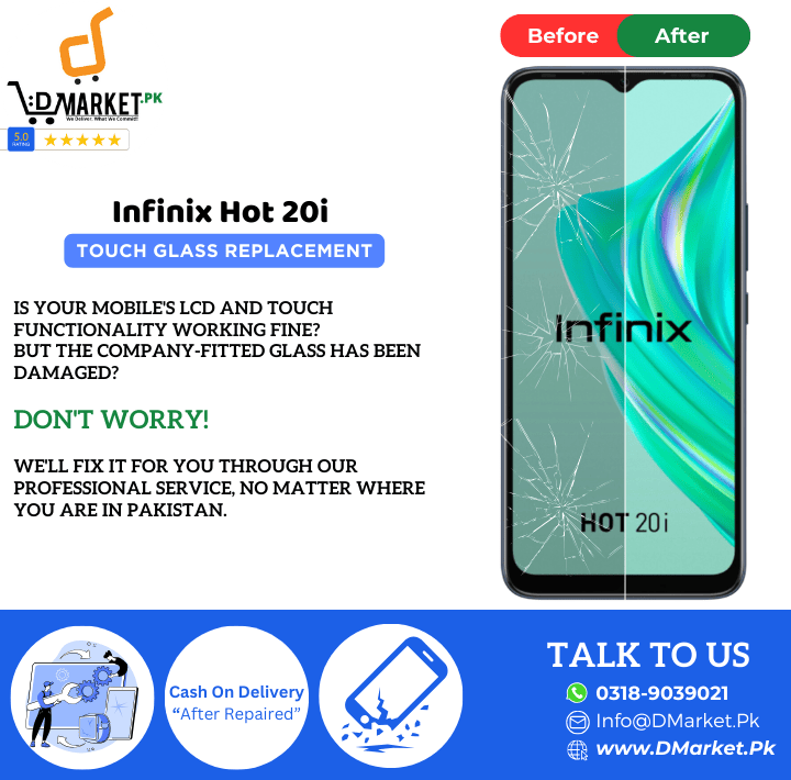 Infinix Hot 20i Touch Glass Repair Cost