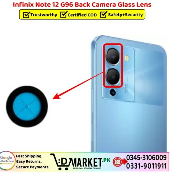 Infinix Note 12 G96 Back Camera Glass Lens Price In Pakistan