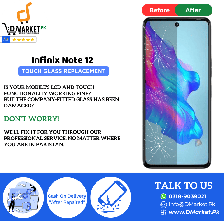 Infinix Note 12 Touch Glass Repair Cost