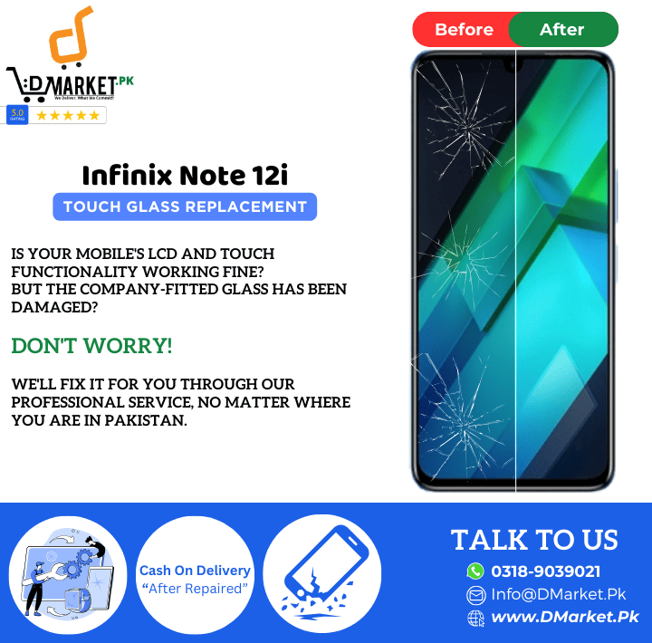 Infinix Note 12i Touch Glass Repair Cost