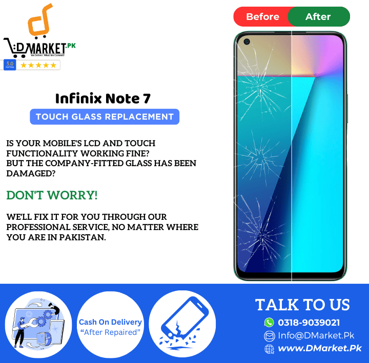 Infinix Note 7 Touch Glass Repair Cost