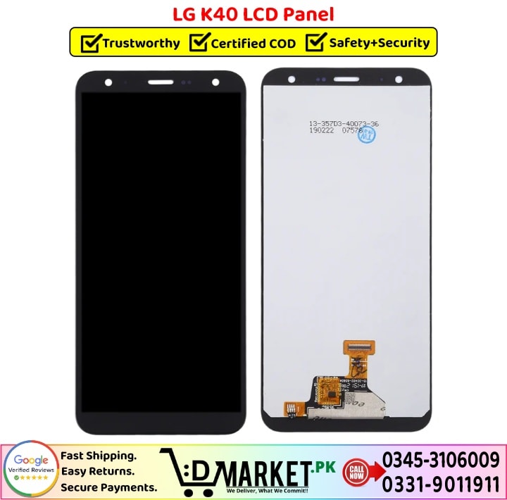 LG K40 LCD Panel Price In Pakistan