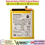 Motorola Moto E 2020 Original Battery Price In Pakistan