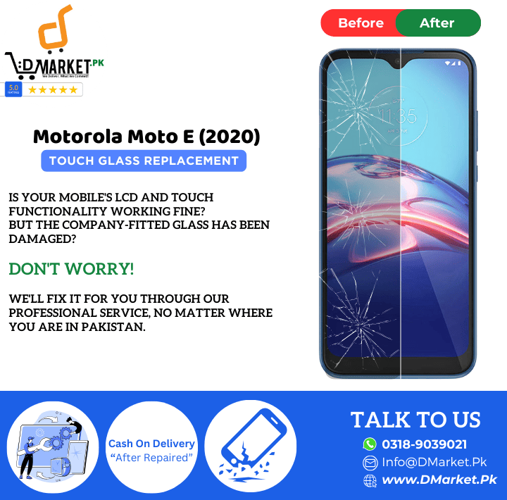 Motorola Moto E (2020) Touch Glass Repair Cost