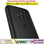 Motorola Moto E5 Play Used Price In Pakistan