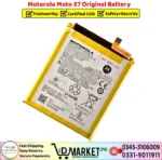 Motorola Moto E7 Original Battery Price In Pakistan