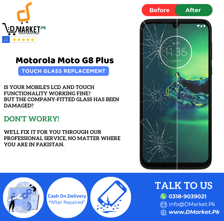 Motorola Moto G8 Plus Touch Glass Repair Cost