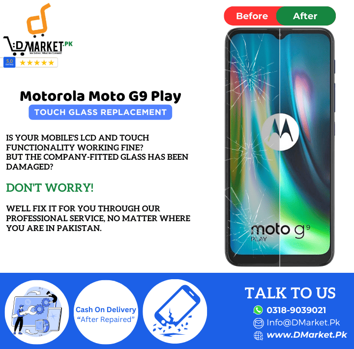 Motorola Moto G9 Play Touch Glass Repair Cost