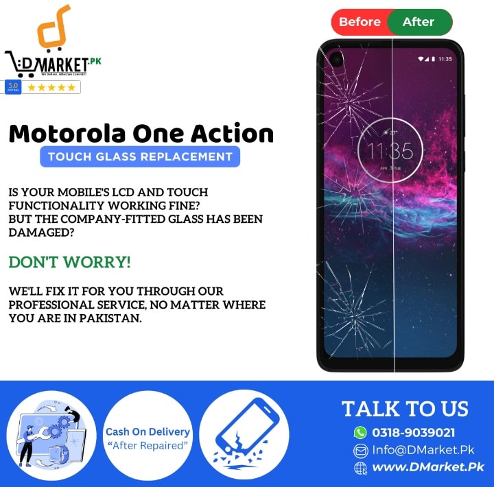 Motorola One Action Touch Glass Repair Cost