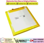 Motorola One Macro Original Battery Price In Pakistan