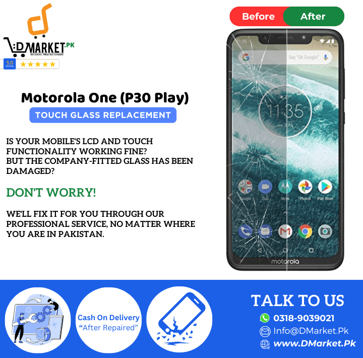 Motorola One (P30 Play) Touch Glass Repair Cost