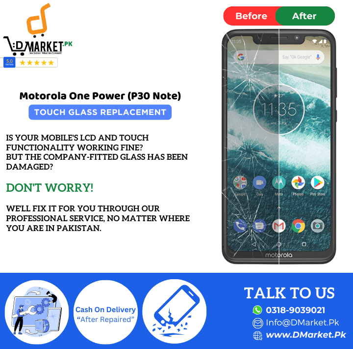 Motorola One Power (P30 Note) Touch Glass Repair Cost