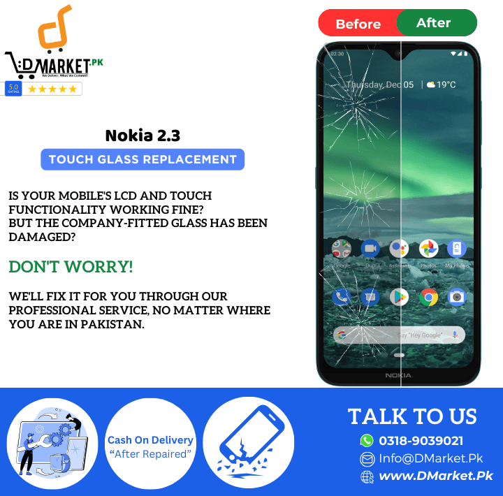 Nokia 2.3 Touch Glass Repair Cost