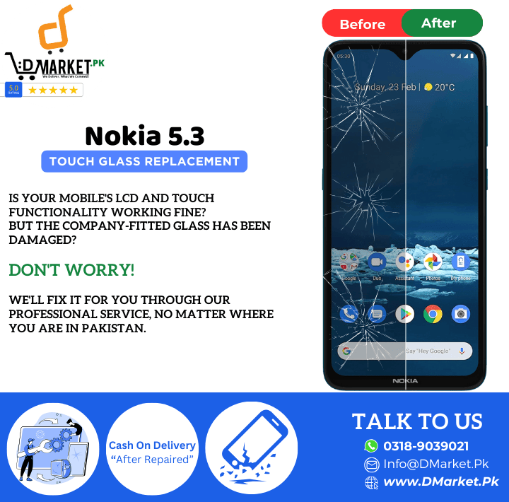 Nokia 5.3 Touch Glass Repair Cost Nokia 5.3 Touch Glass Repair Cost