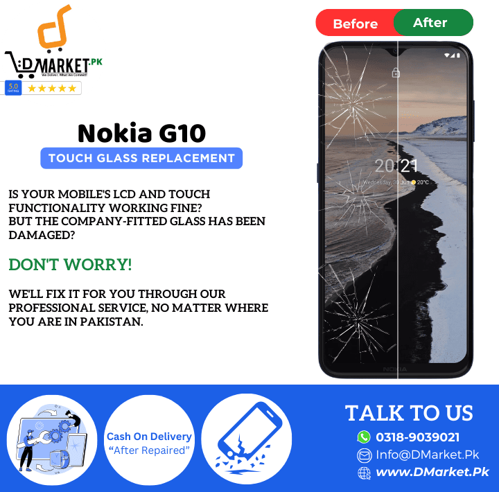 Nokia G10 Touch Glass Repair Cost