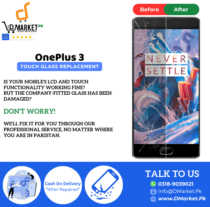 OnePlus 3 Touch Glass Repair Cost