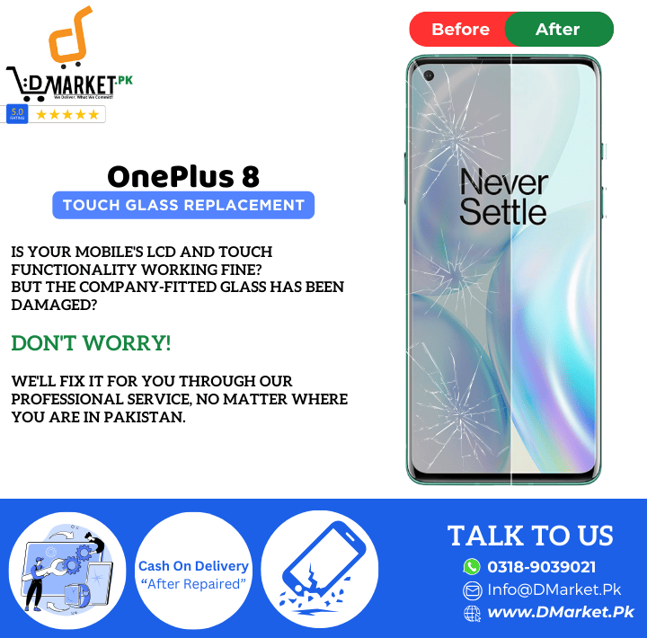 OnePlus 8 Touch Glass Repair Cost