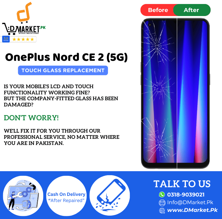 OnePlus Nord CE 2 5G Touch Glass Repair Cost