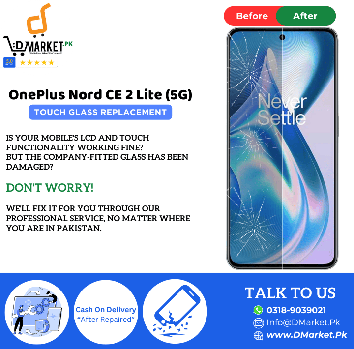 OnePlus Nord CE 2 Lite 5G Touch Glass Repair Cost