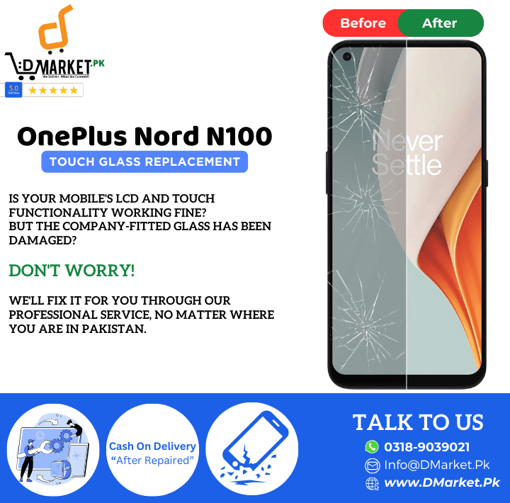 OnePlus Nord N100 Touch Glass Repair Cost